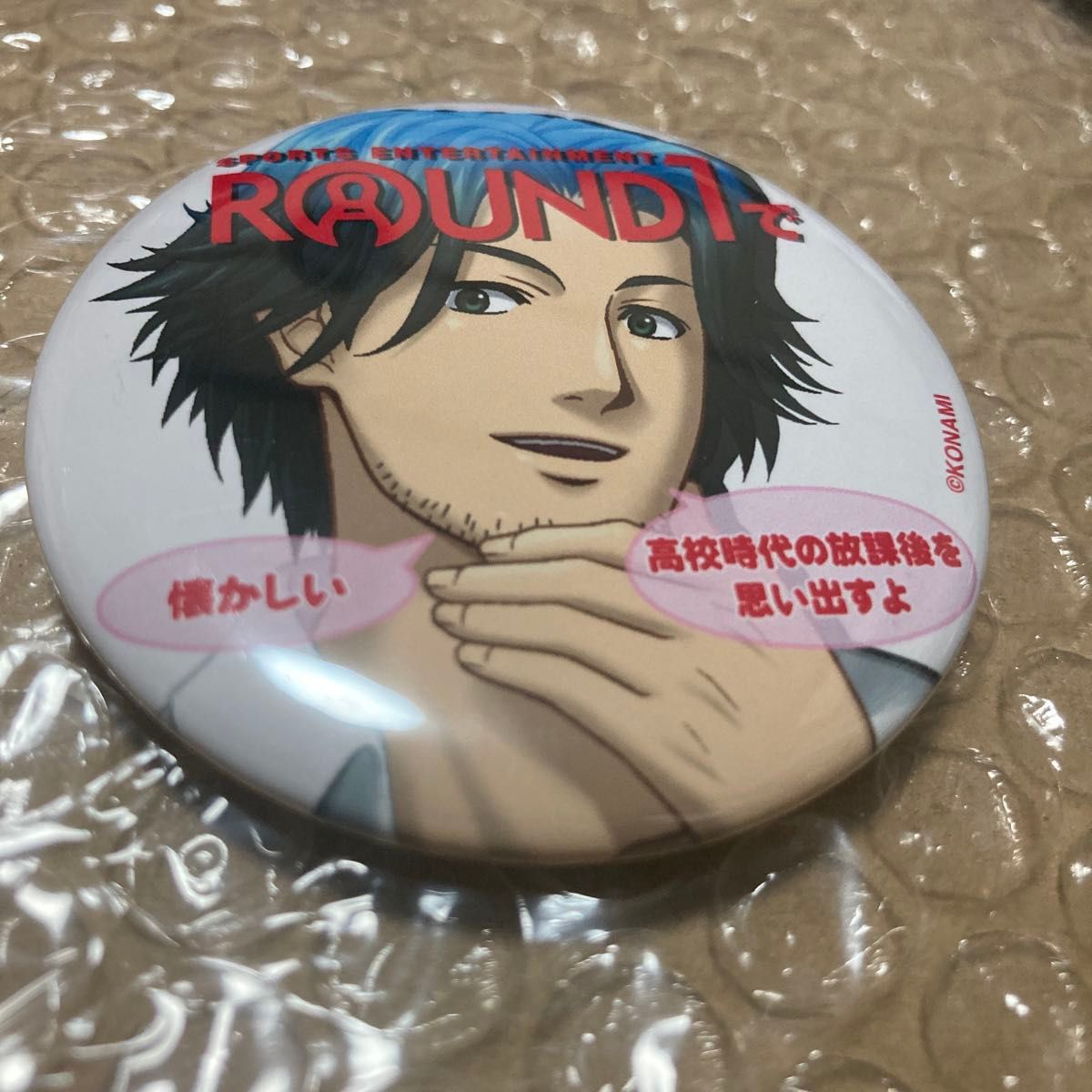 新品・ときメモgs ラウンドワンコラボ ハート缶バッジ ホログラム