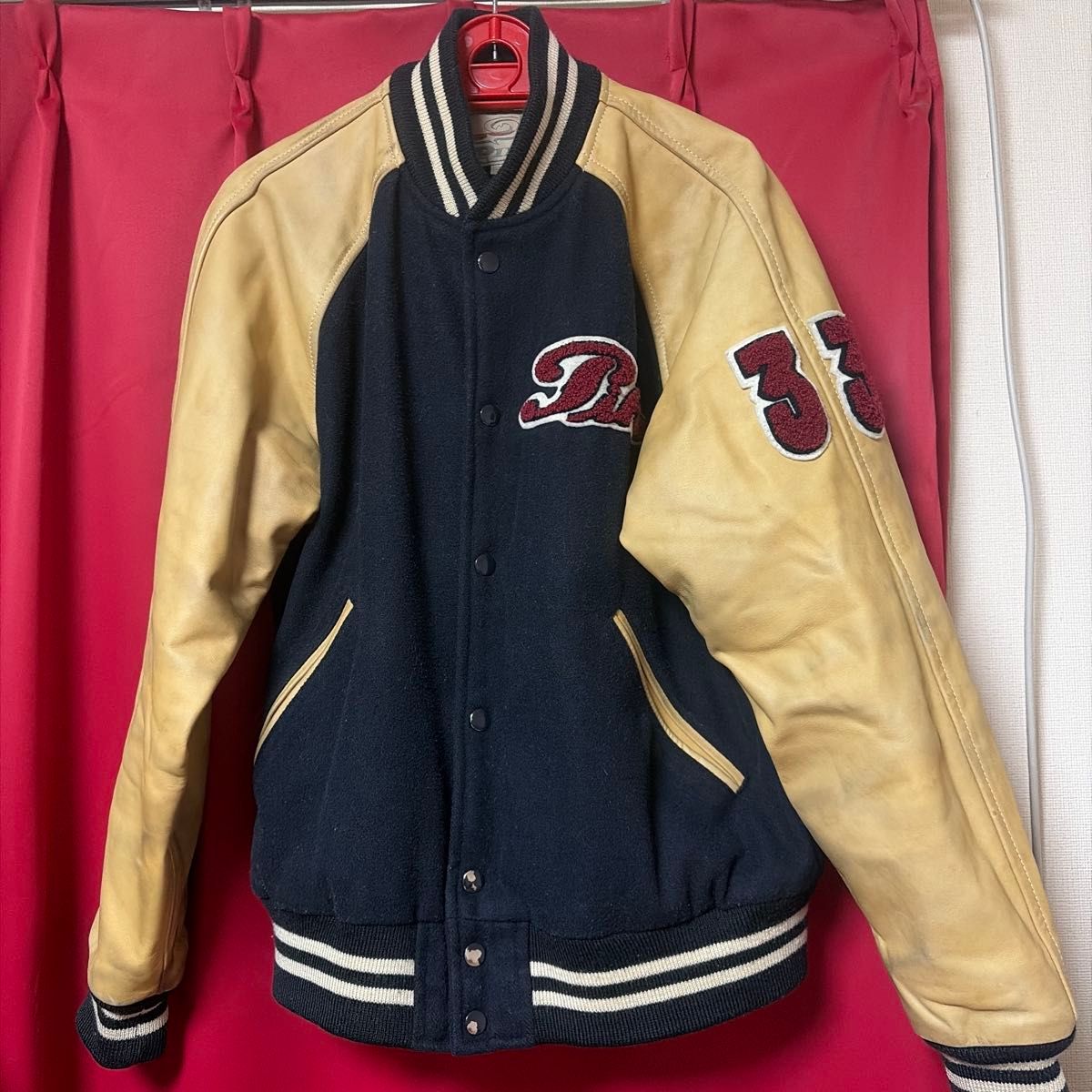 送料込み 即決 PAZZO CLUB パッゾ 袖革 スタジャン ヴィンテージ 日本