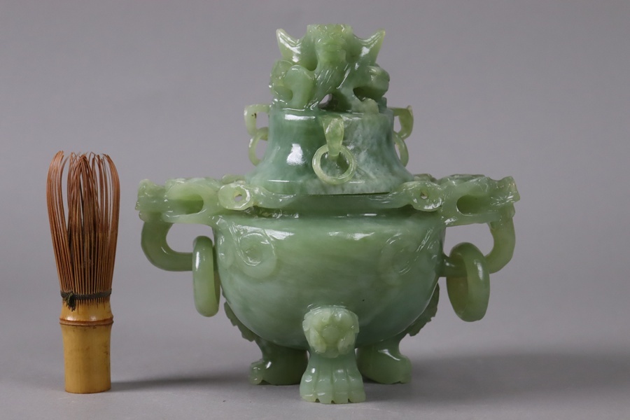 Yahoo!オークション -「翡翠 香炉」(彫刻、オブジェ) (美術品)の落札