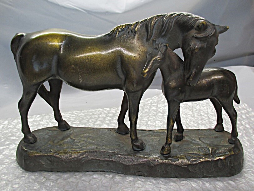 Yahoo!オークション -「馬」(鉄製) (金属工芸)の落札相場・落札価格