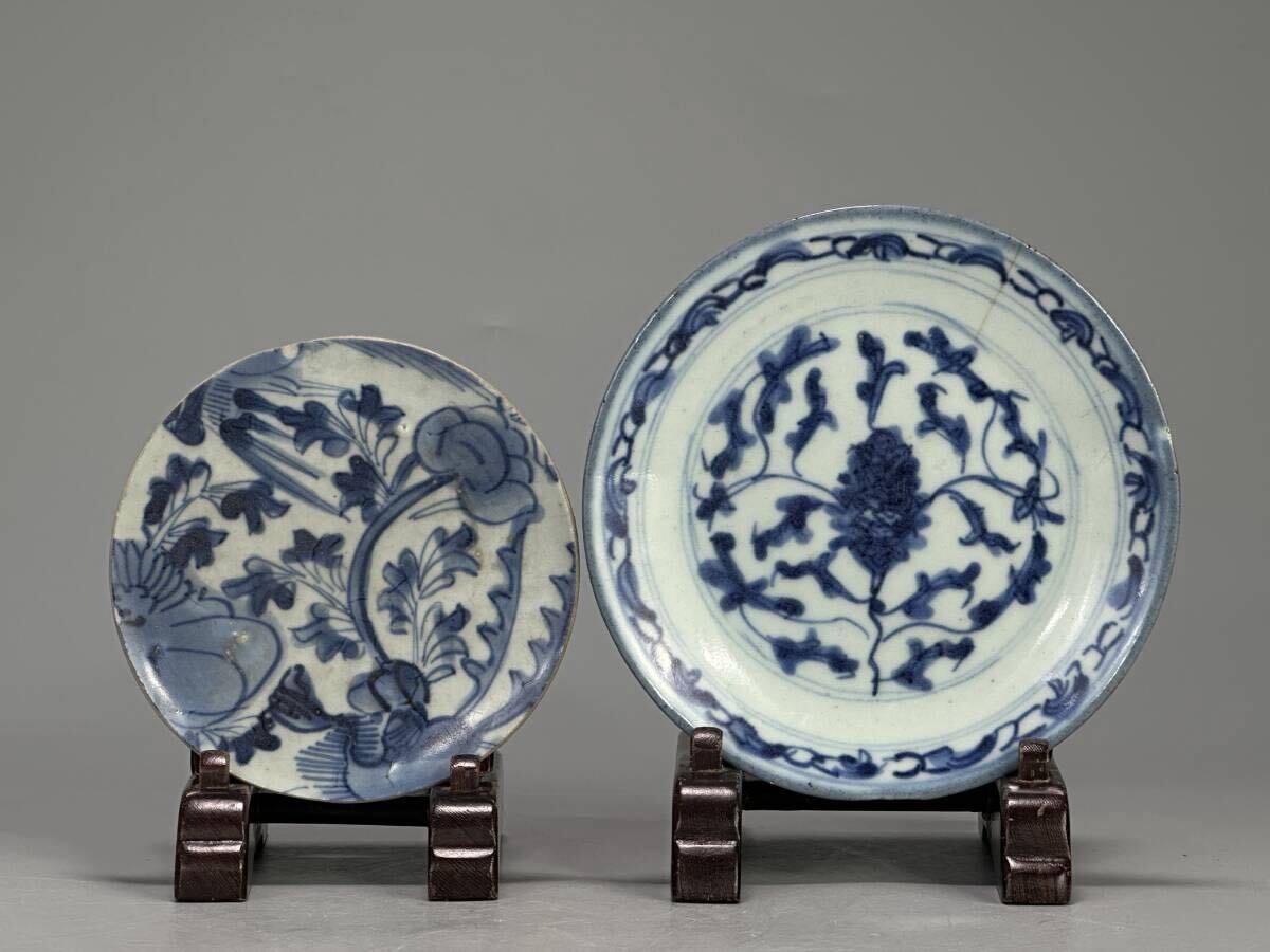 Yahoo!オークション -「中国 染付 皿」の落札相場・落札価格