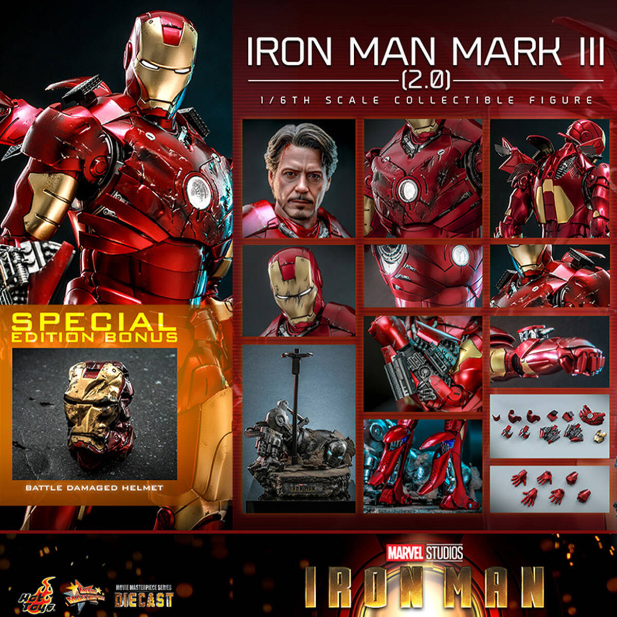 Yahoo!オークション -「ホットトイズ アイアンマン マーク3 2.0」の