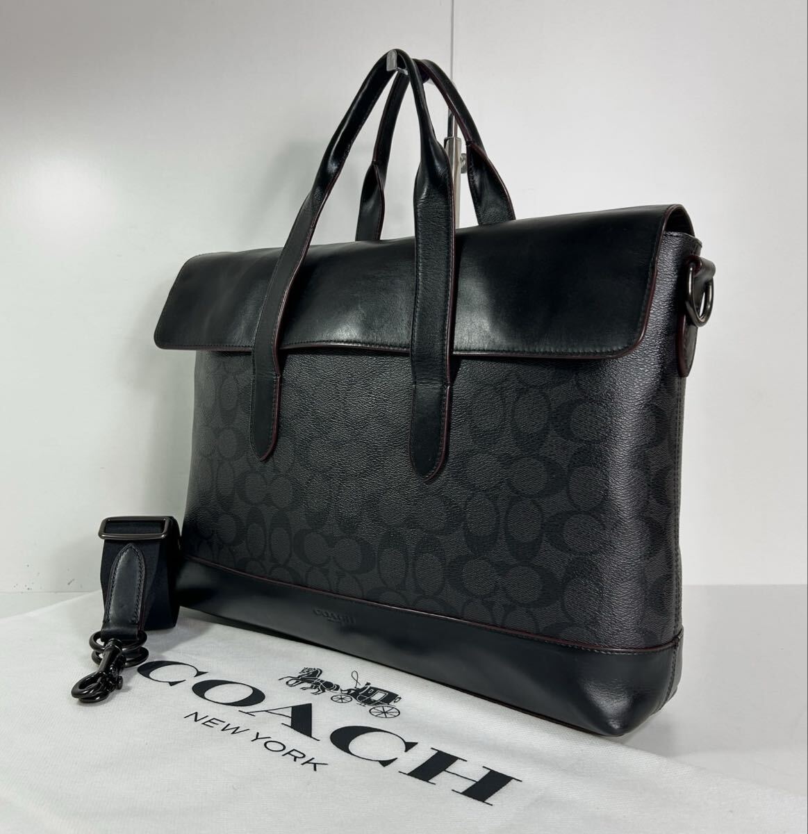 Yahoo!オークション -「coachビジネスバッグ」の落札相場・落札価格