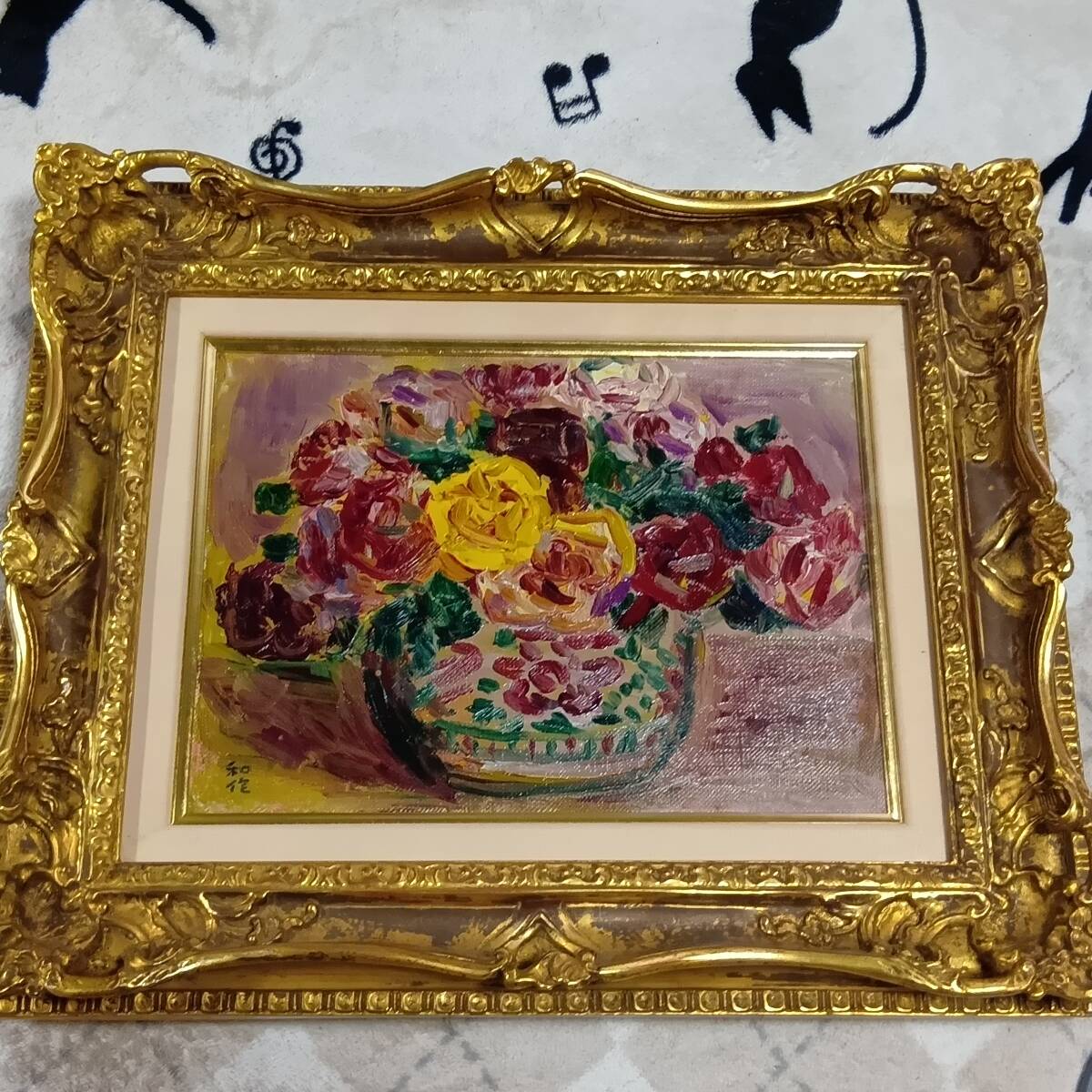 2026年最新】Yahoo!オークション -油彩 絵画 花の中古品・新品・未使用