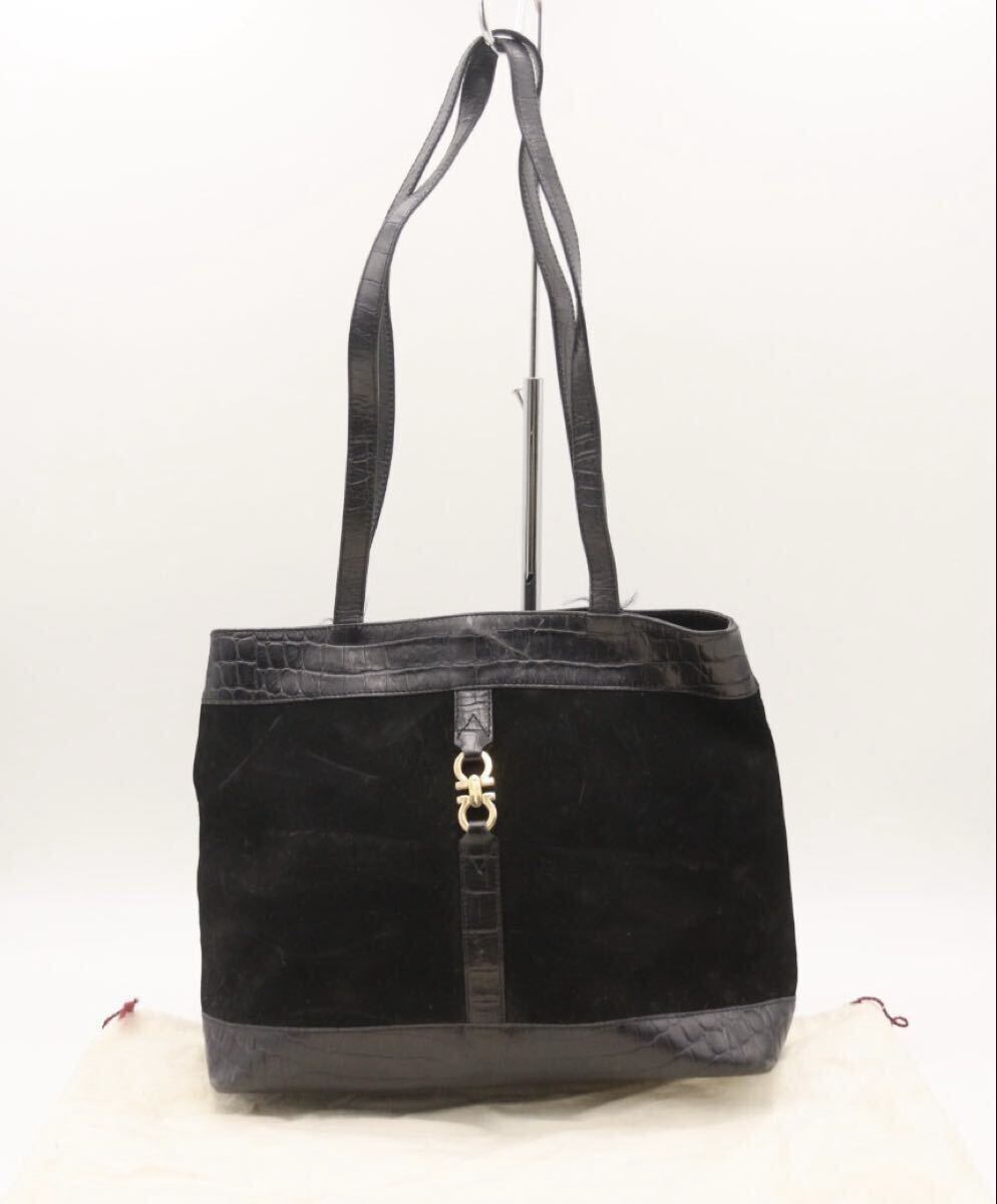 Yahoo!オークション -「フェラガモ ガンチーニ スエード」(かばん