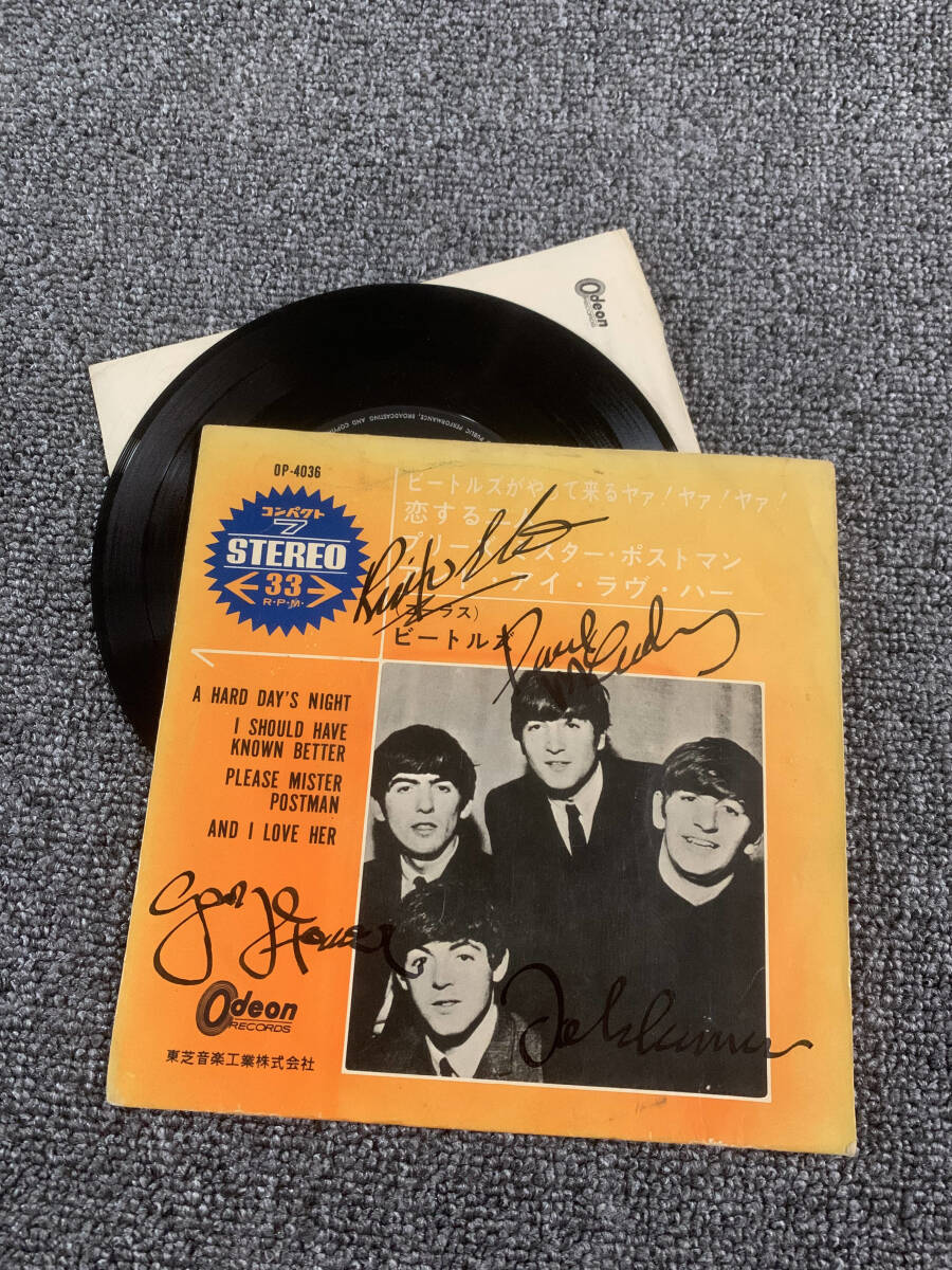 Yahoo!オークション -「直筆サイン入りレコード」(ロック、ポップス