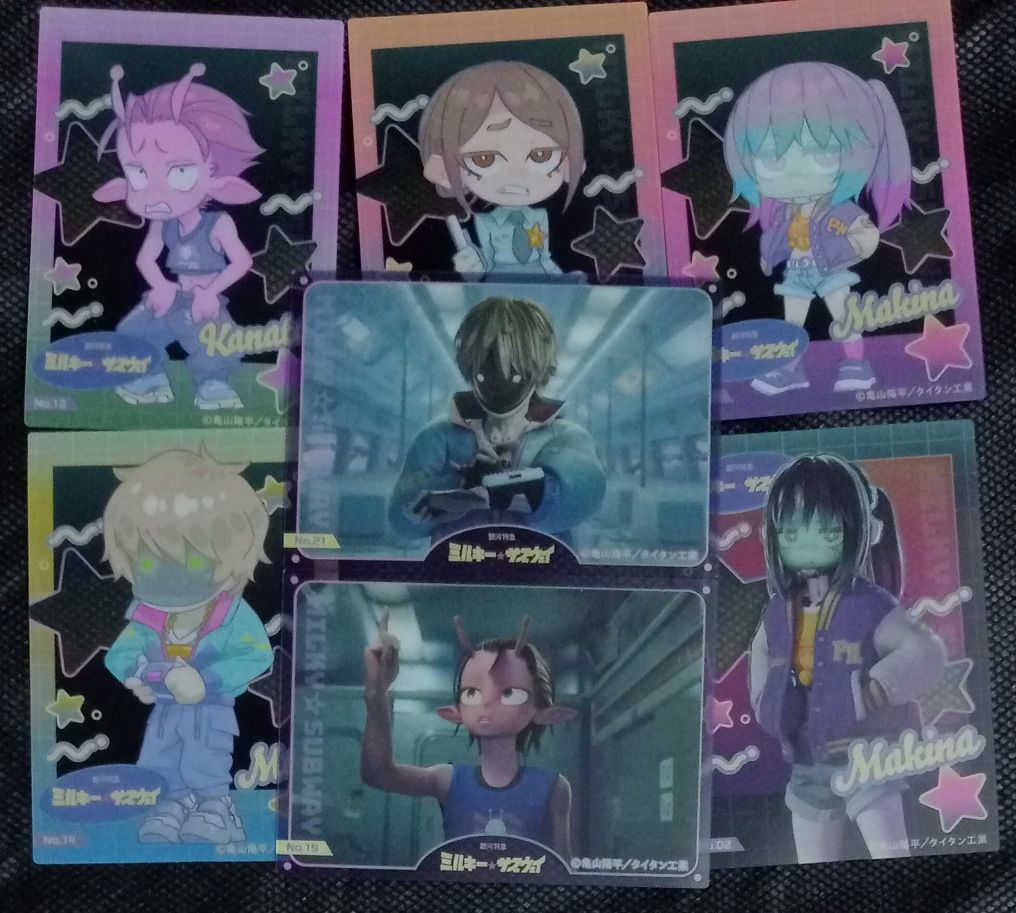 銀河特急 ミルキー サブウェイ マグショット 車窓風クリアカード