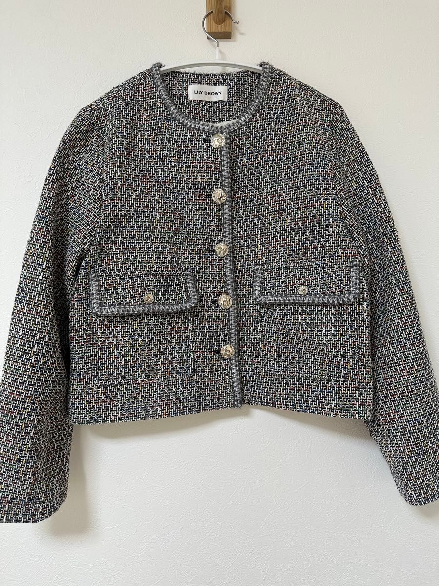 リリーブラウン LILY BROWN 福袋 ツイードカーディガン リリーブラウン