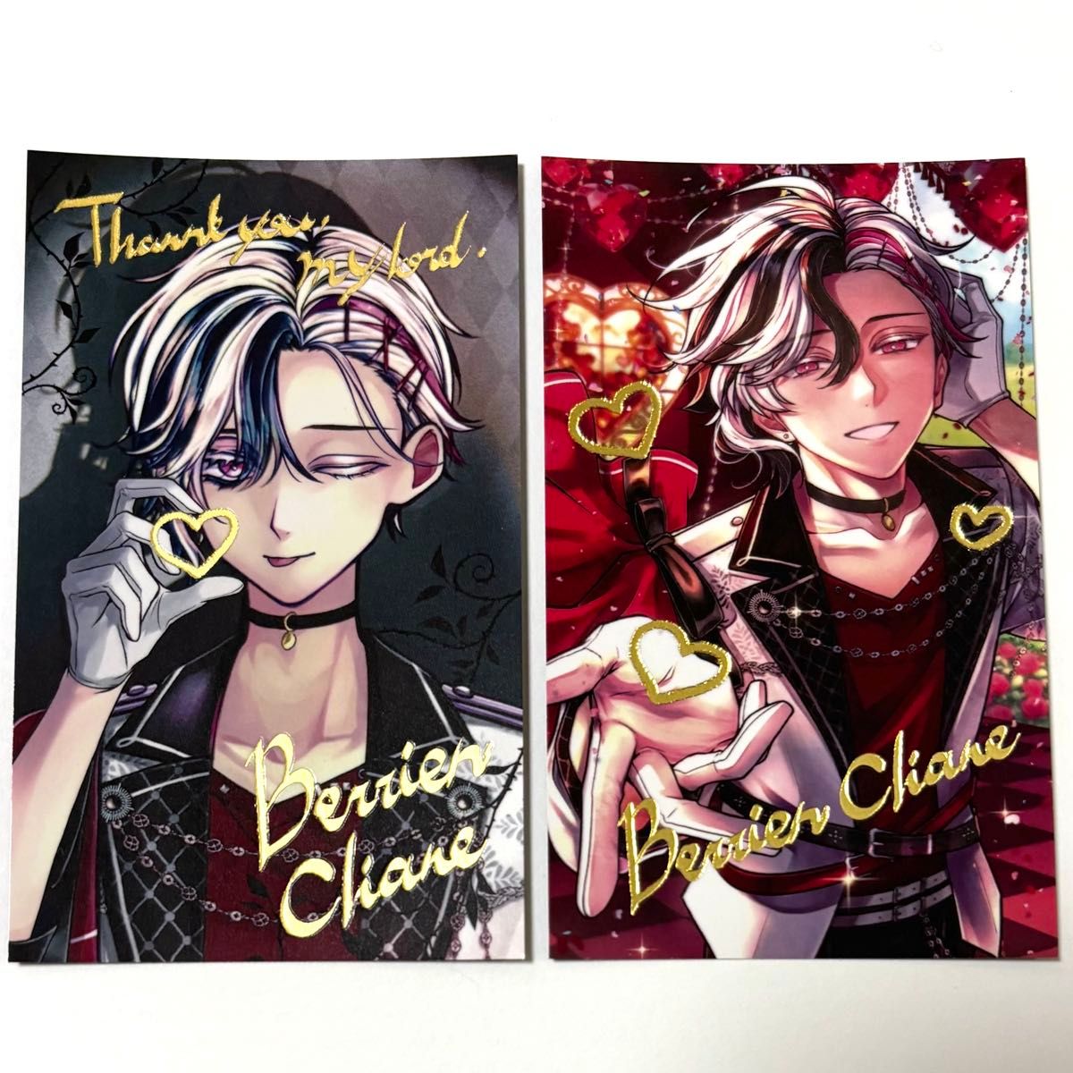 あくねこ バレンタインチェキ風カード 箔押し ハナマル｜Yahoo!フリマ