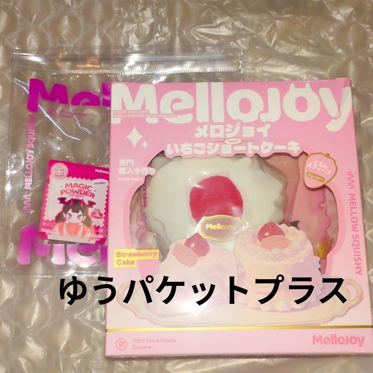 メロジョイ Mellojoy スクイーズ いちごショートケーキ スライス 1箱