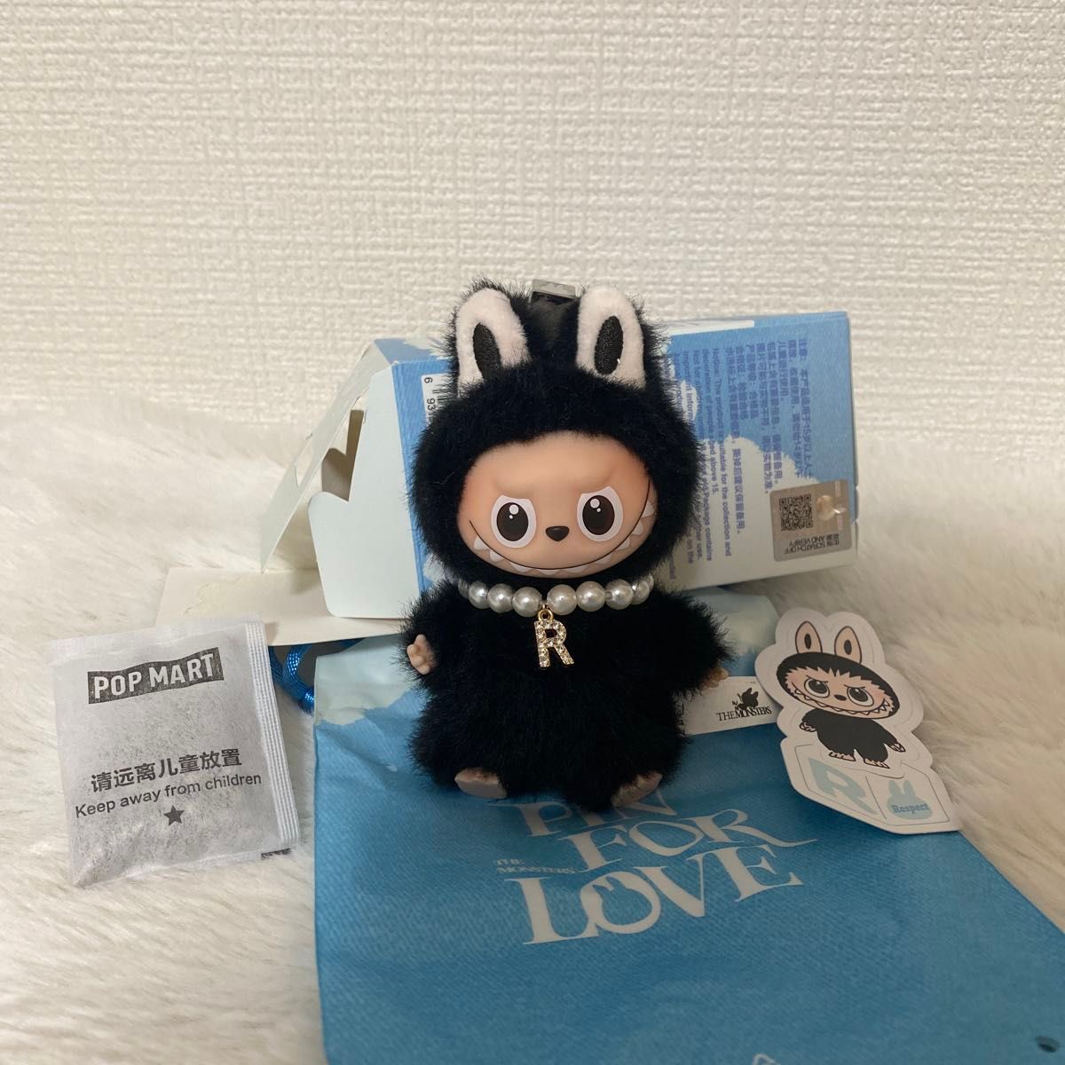 正規品】R ラブブ LABUBU PIN FOR LOVE シリーズ ぬいぐるみペンダント