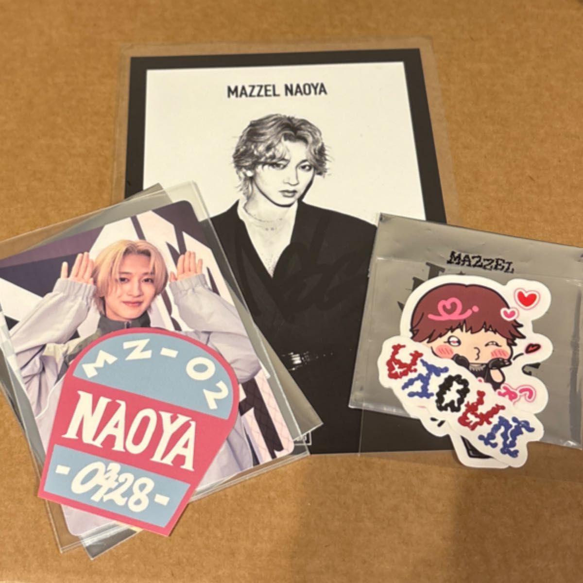 MAZZEL まぜべや NAOYA ナオヤ フォトカード ステッカー トレカ セット