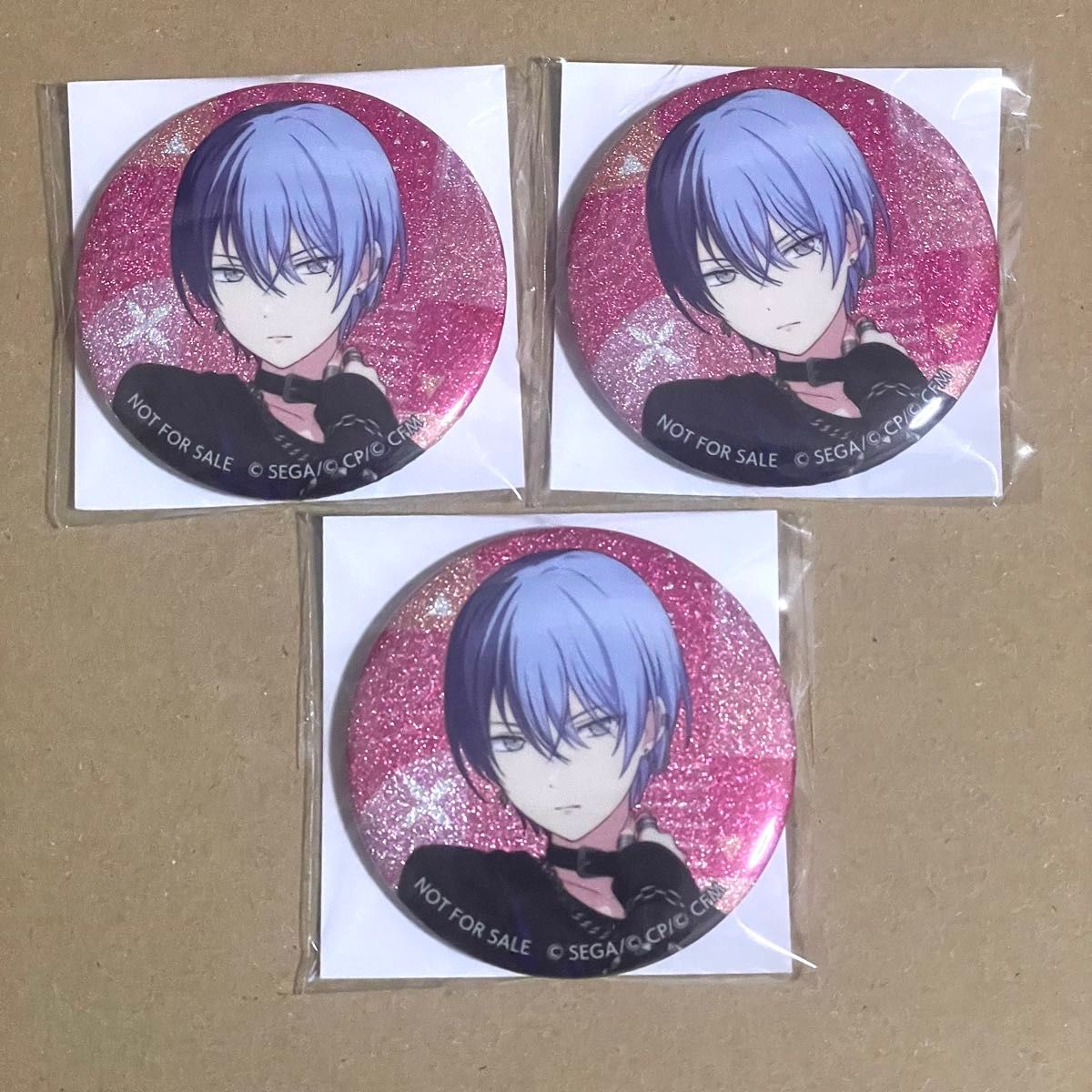 プロジェクトセカイ プロセカ グリッター缶バッジvol46B 青柳冬弥