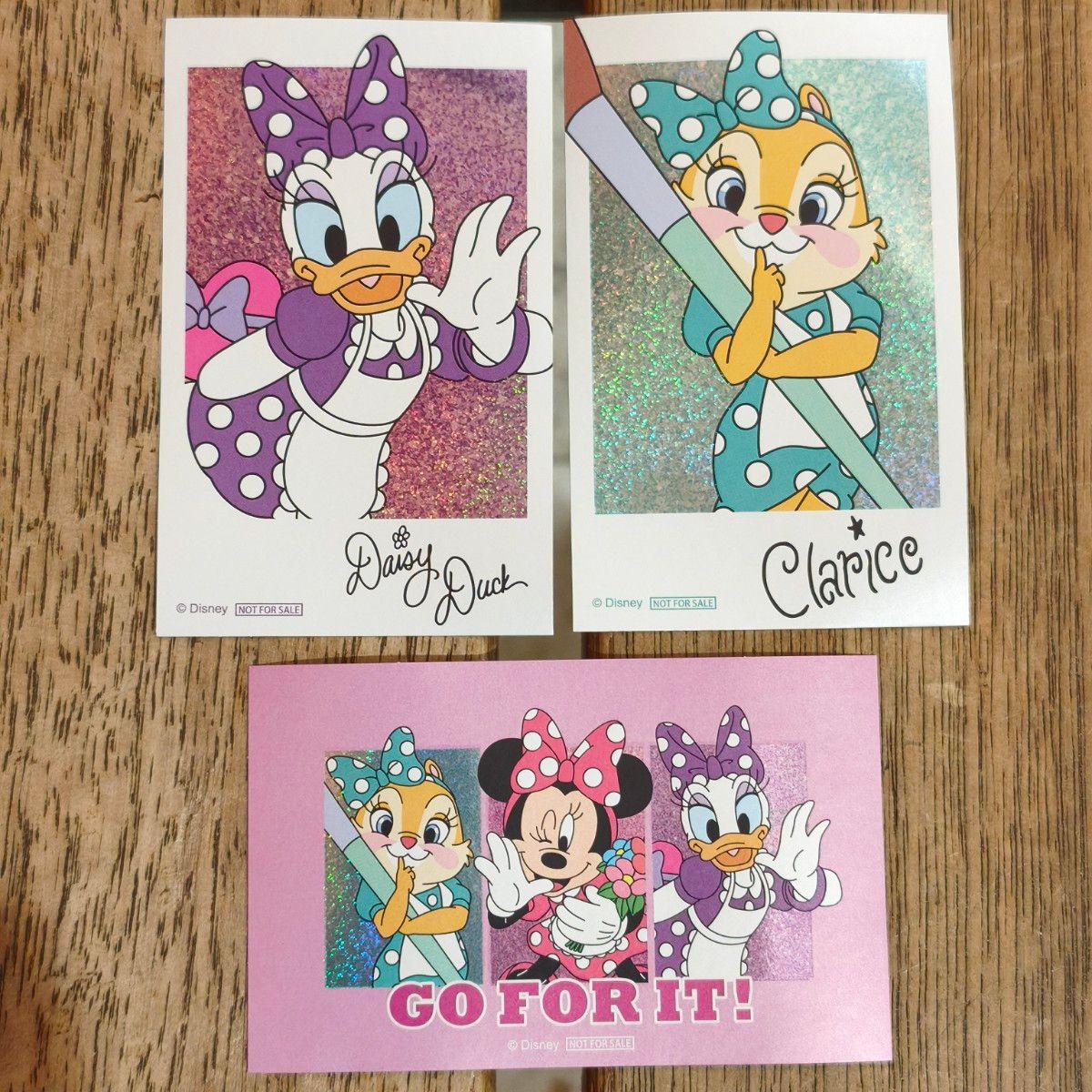 ディズニー ミニーマウス&デイジーダック&クラリスエコバッグ~GO FOR