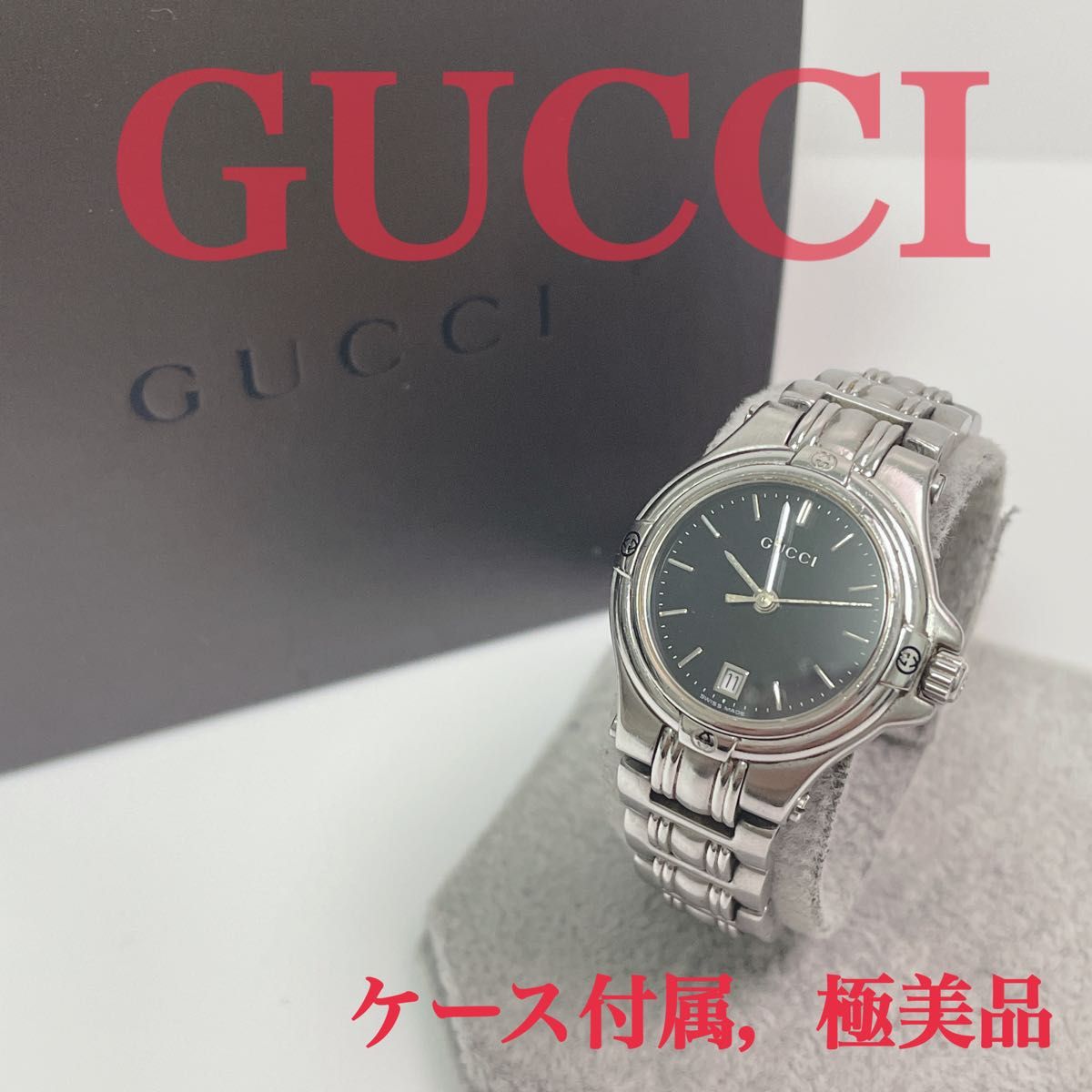 GUCCI グッチ 9040L デイト アイボリー文字盤 QZ 1AP｜Yahoo!フリマ