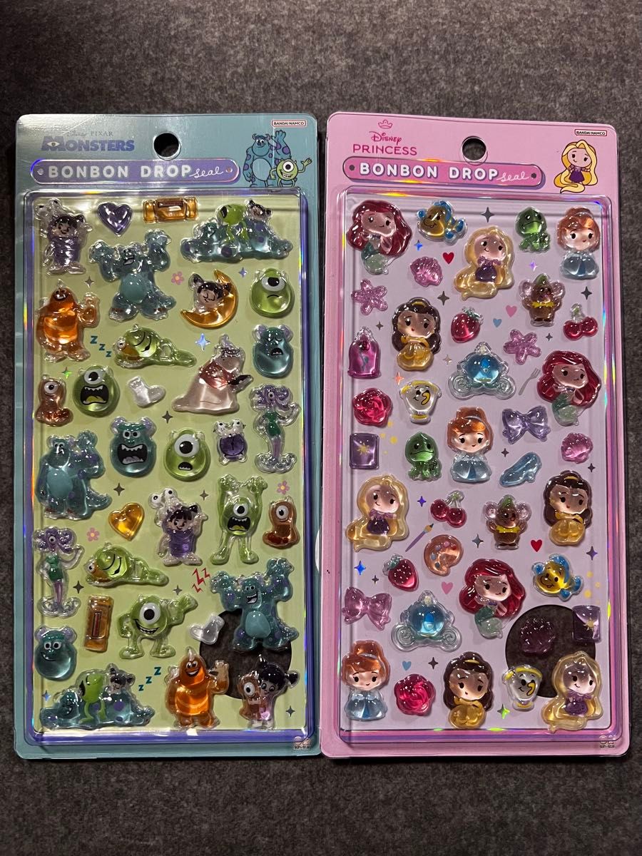 ディズニー ボンボンドロップシール プリンセス クラシック2点セット