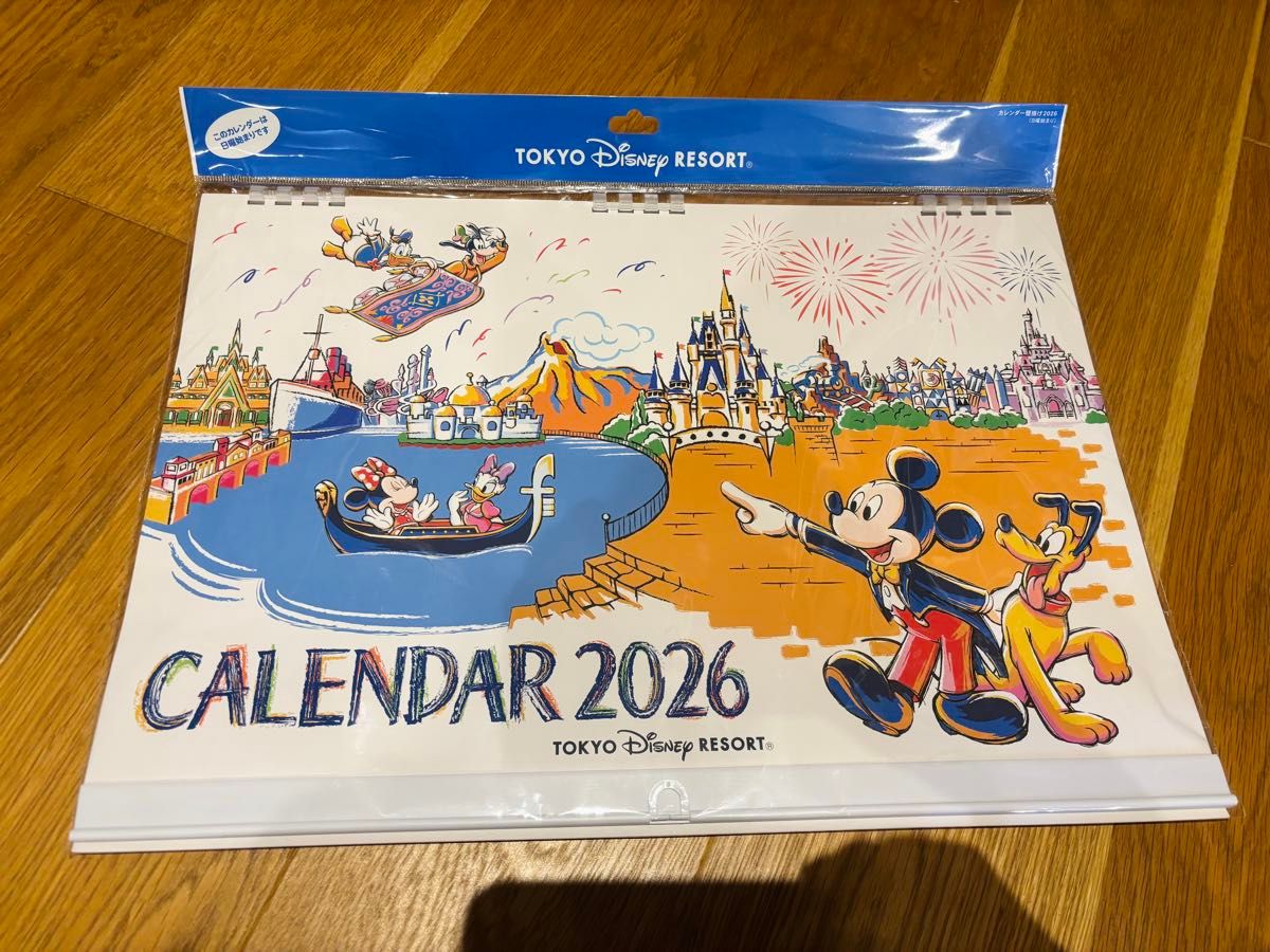 新品 ディズニーリゾート限定 ミッキー&フレンズ 卓上カレンダー 2026