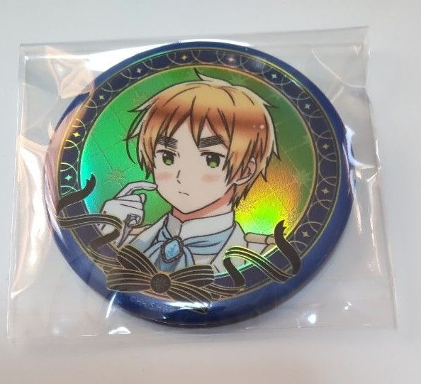 ヘタリア アニメガ チェンジング 缶バッジ イギリス 日本 学園ヘタリア