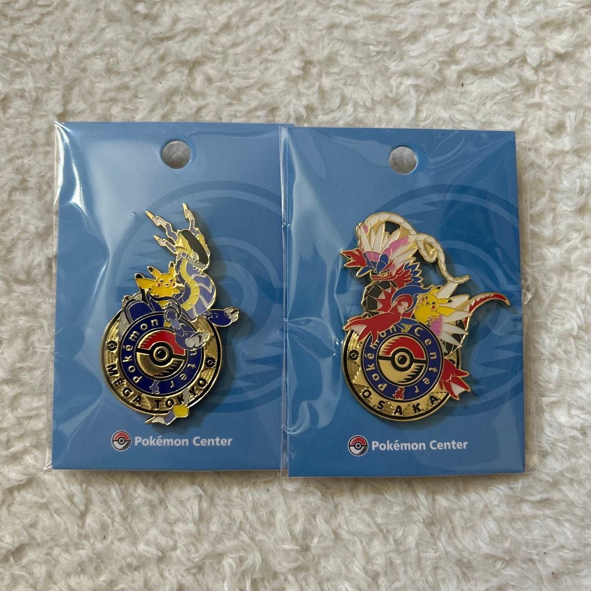 新品未開封 ポケモンセンター札幌 ロゴピンズ ピンバッジ4個セット