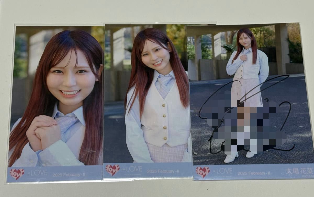 イコラブ ＝LOVE 大場花菜 直筆 ラブソングに襲われる ジャケット写真