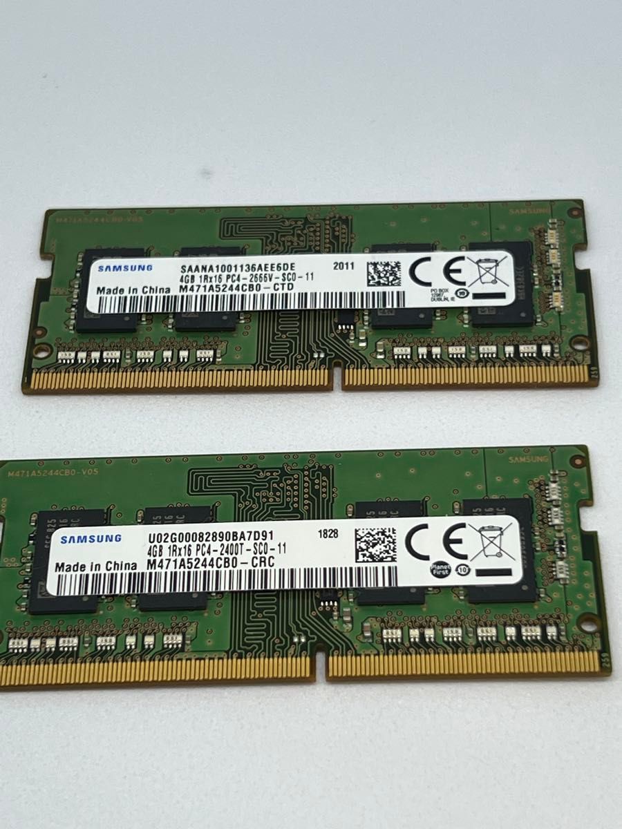 SanMax Technologies 4GB 1Rx16 PC4 2666V DDR4 メモリ 4枚セット 計