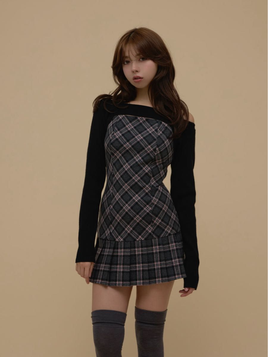 andmary Mimi girls set mini dress アンドマリー グレー｜Yahoo