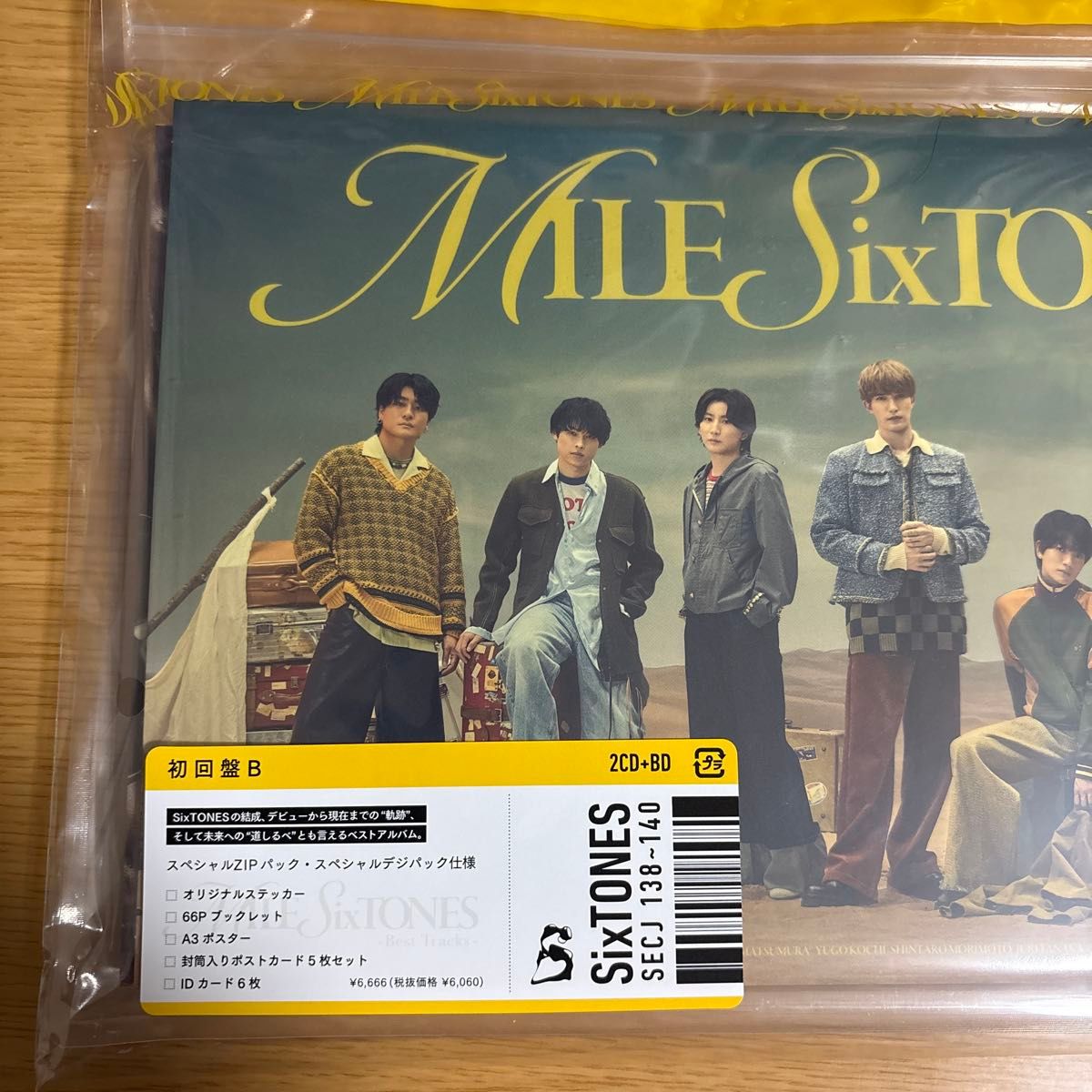 SixTONES MILESixTONES 初回盤AB CD+Blu-ray IDカード ステッカー