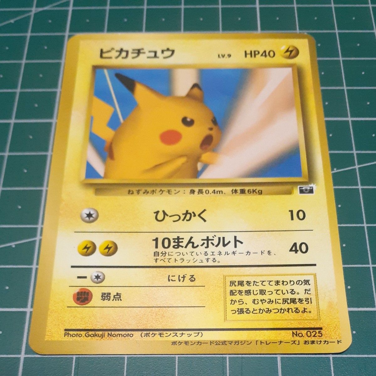 No 025 】 【ピカチュウ LV 12】[旧裏面] 【ポケモンカード】ポケカ 旧