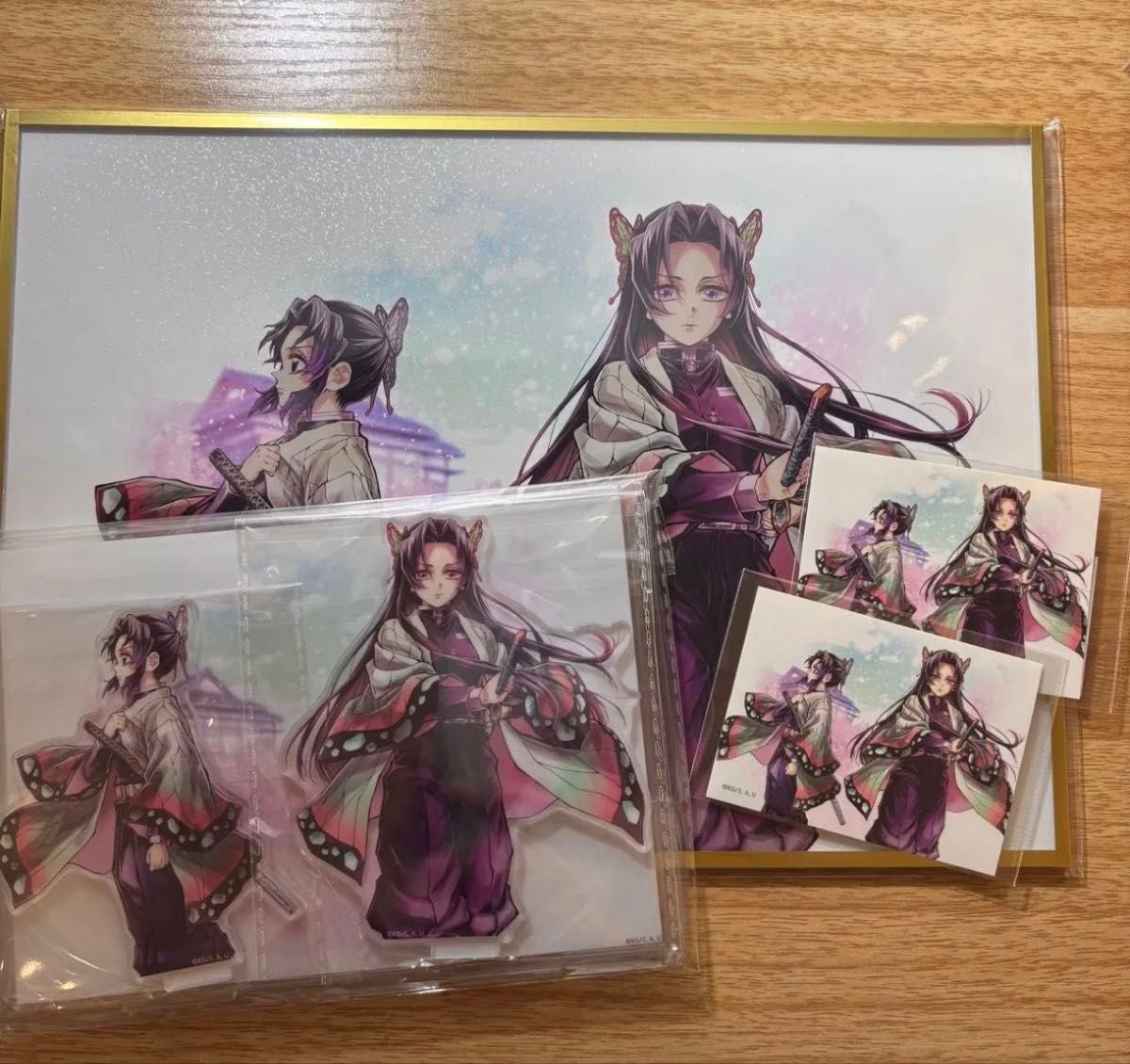 鬼滅の刃 WEBSHOPくじ B賞 アクリル色紙 しのぶとカナエ C106 コミケ