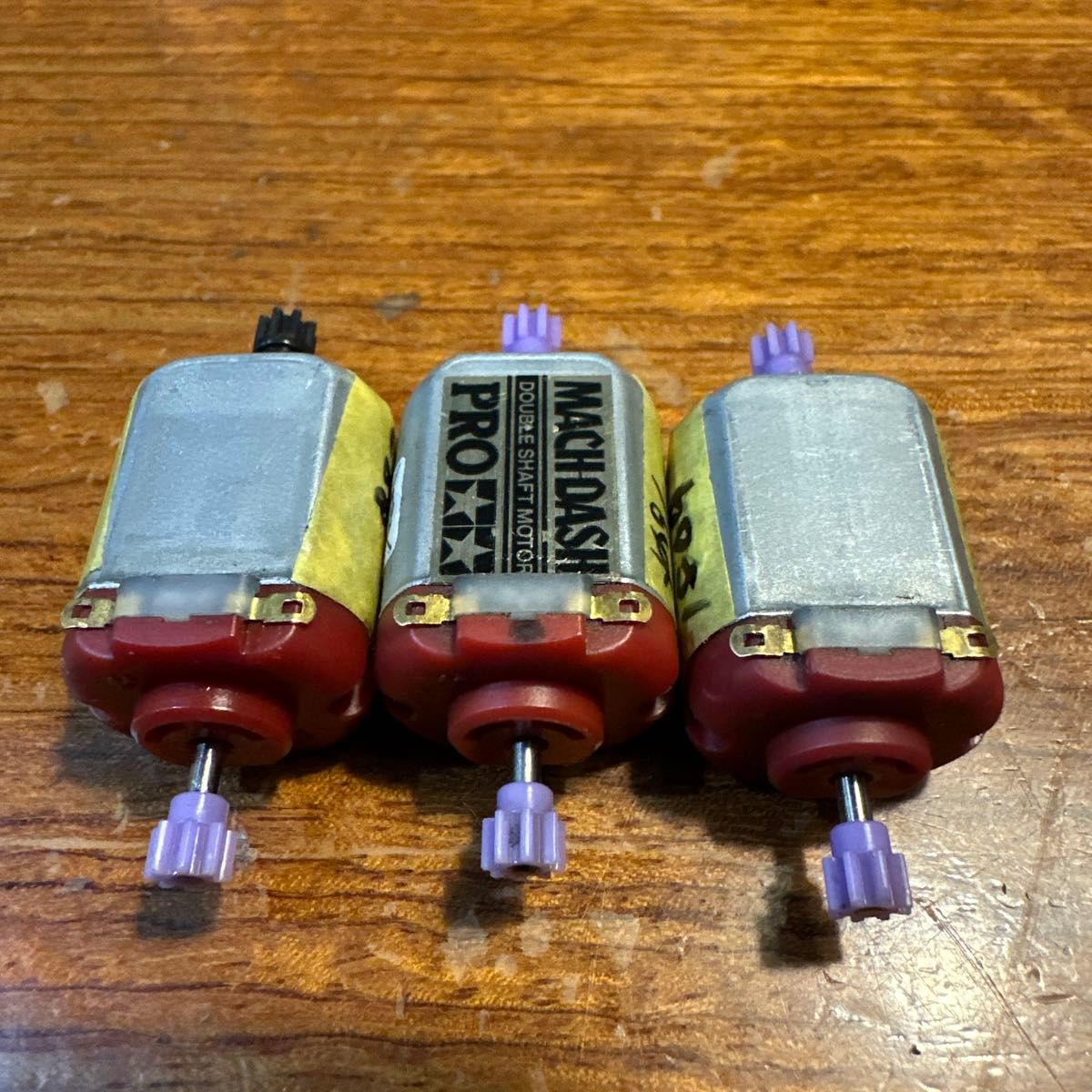 ② タミヤ ミニ四駆 マッハダッシュモーター PRO ダブルシャフト 3個