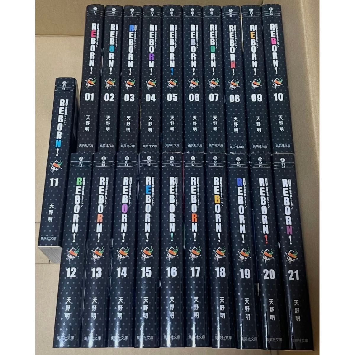 天野明 家庭教師ヒットマンREBORN 全21巻分付録ポストカード21枚