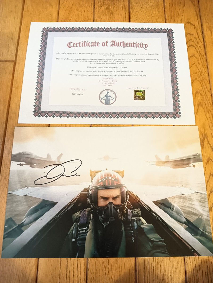 Yahoo!オークション - トムクルーズ 直筆サイン 97' トップガン