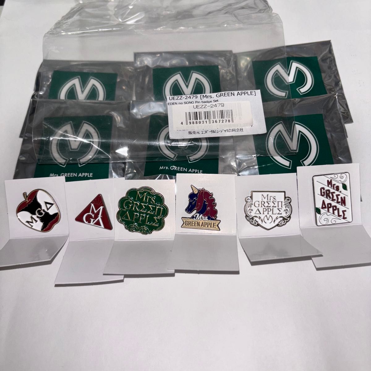 Mrs GREEN APPLE 2018年ENSEMBLE TOUR ピンバッチロゴ｜Yahoo!フリマ