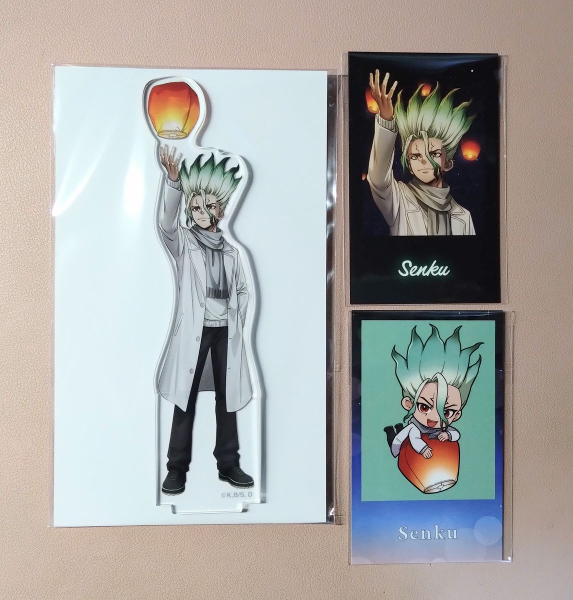 新品未使用】ドクターストーン 両面イラストカード ゲン・千空2枚