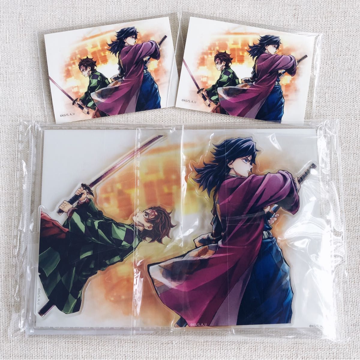 鬼滅の刃 C106 繋ぐ 描き下ろしイラスト WEBSHOPくじ B賞 アクリル色紙