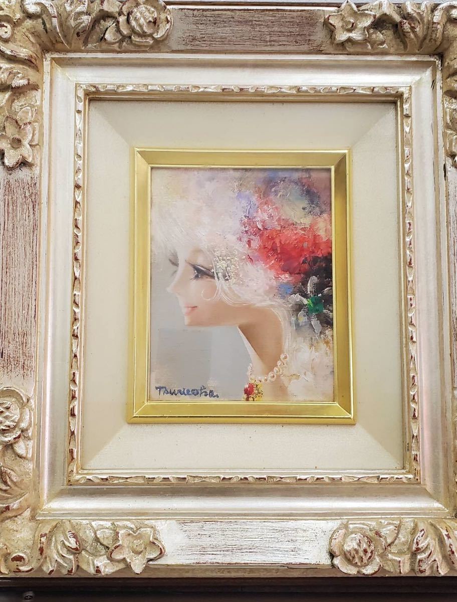 油彩】鶴岡義雄 少女 F6 油彩】鶴岡義雄 少女 F6 - メルカリ