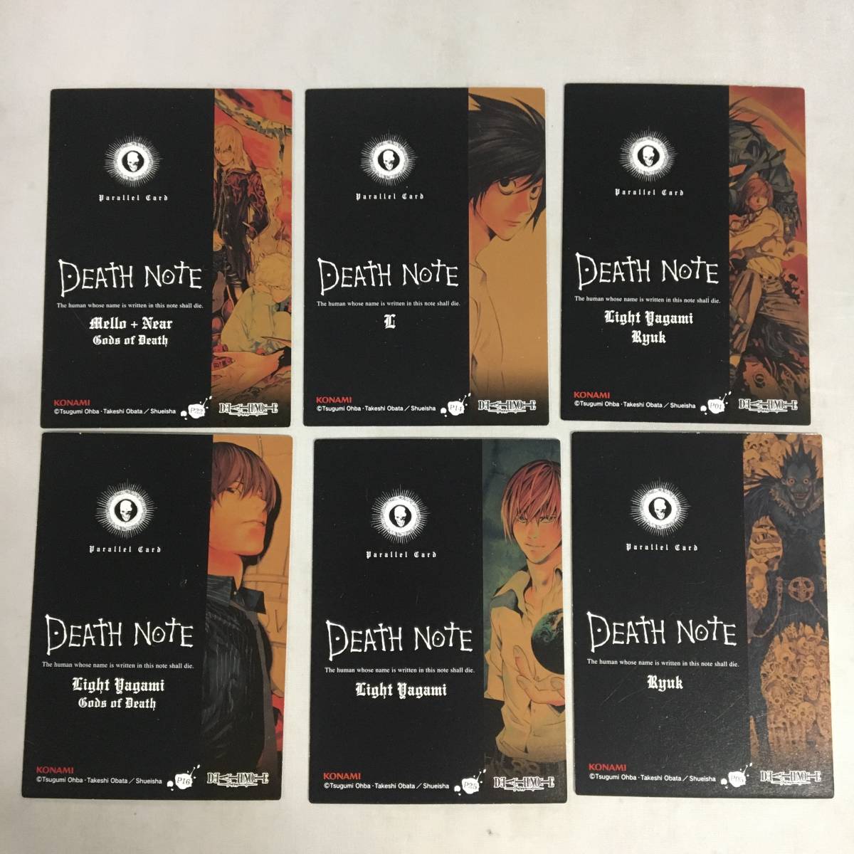 ○DEATH NOTE デスノート カード まとめ 58枚セット 夜神月 弥海砂