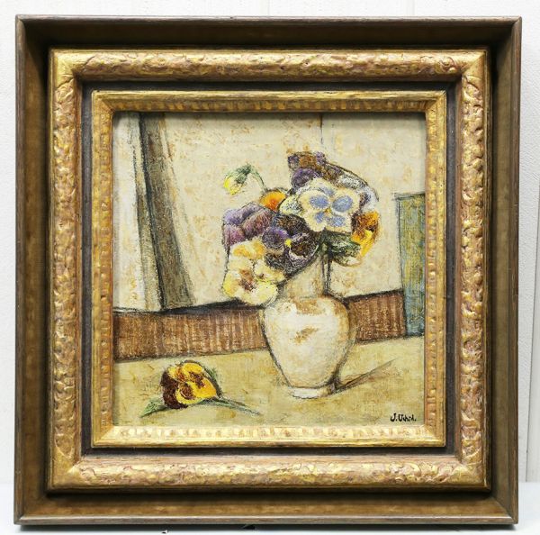 天地者 ☆中川一政☆ざくろ☆油彩画☆肉筆☆保証☆色彩鮮やかな肉厚