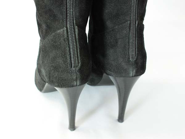 DIANA ロングブーツ ブラック 24.5cm❣️スエード 本革 ☆DIANA