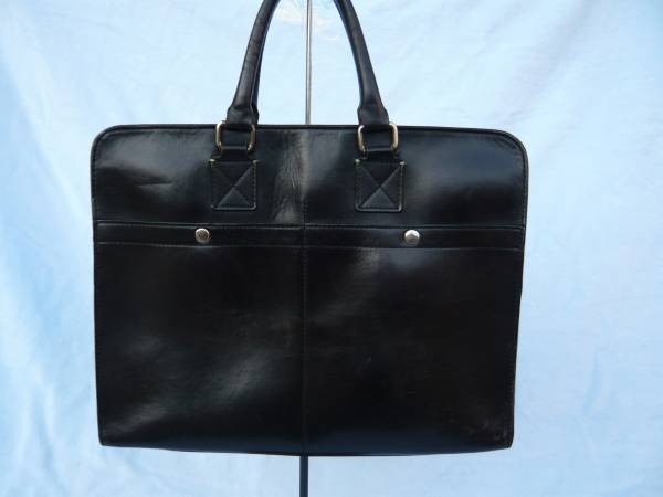 ○ポールスミス・ブリーフ書類カバン・オールレザー・難有り ポール