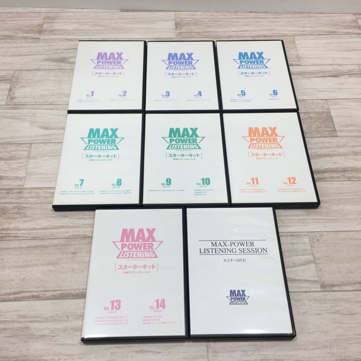 英会話教材 MAXPOWER LISTENING マックスパワーリスニング CD DVD 冊子