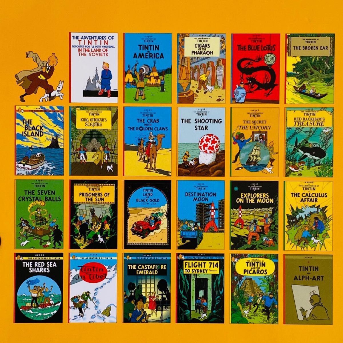 The adventures of TinTin タンタンの冒険 英語コミックス 英語絵本
