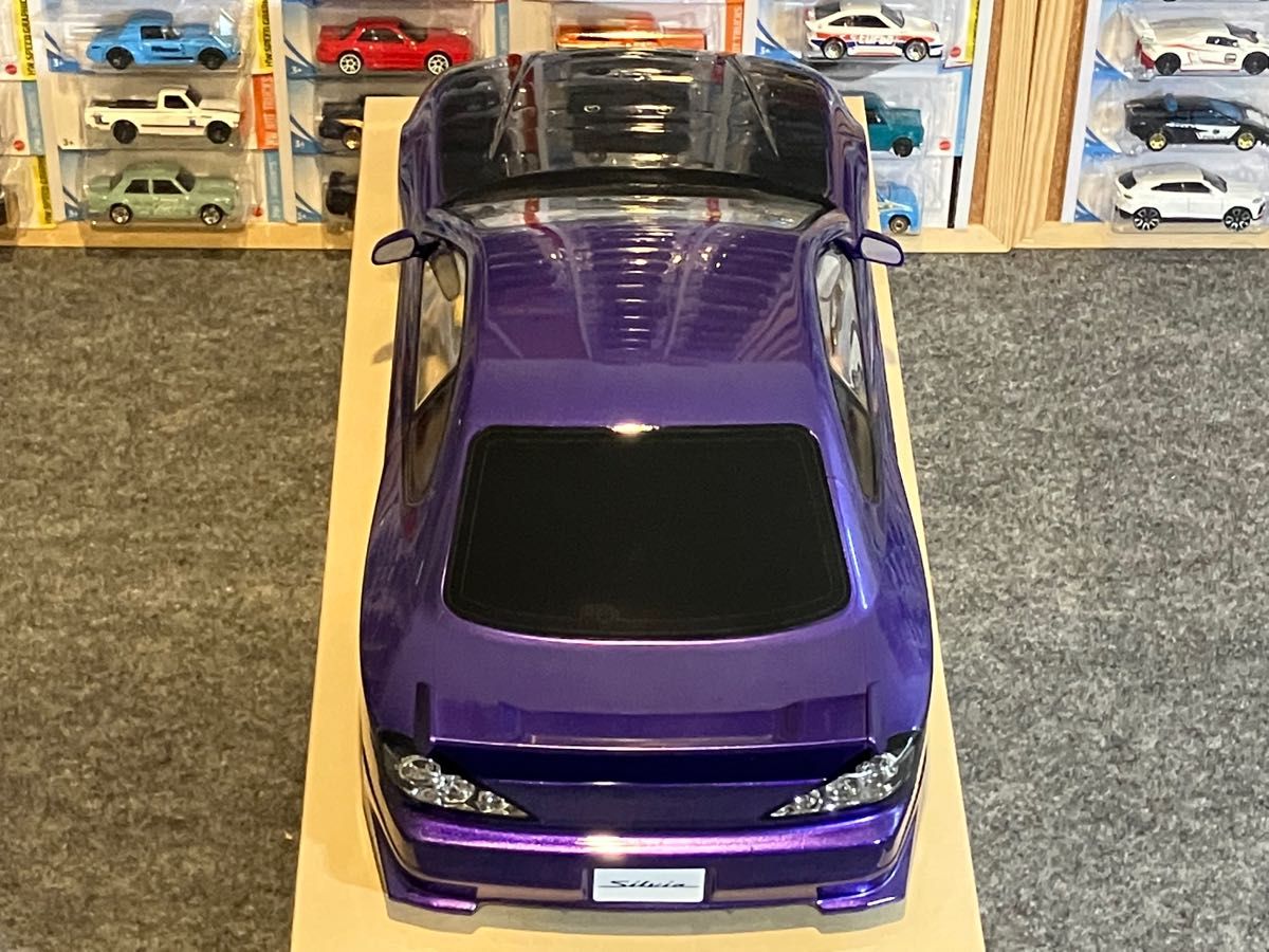 タミヤ ラジコン 日産シルビア S15 塗装済 スペアボディ メタリック