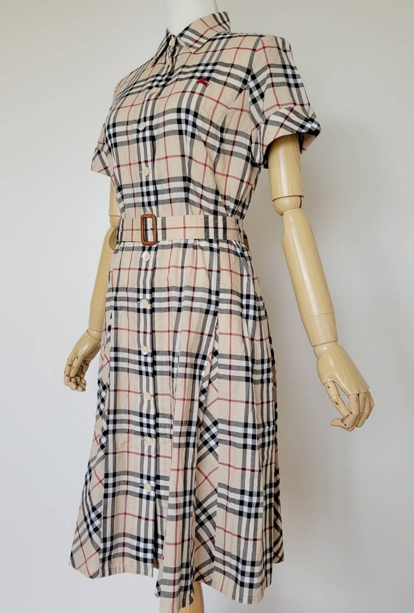 美品 BURBERRY バーバリーロンドン ワンピース ロングワンピース ノバ