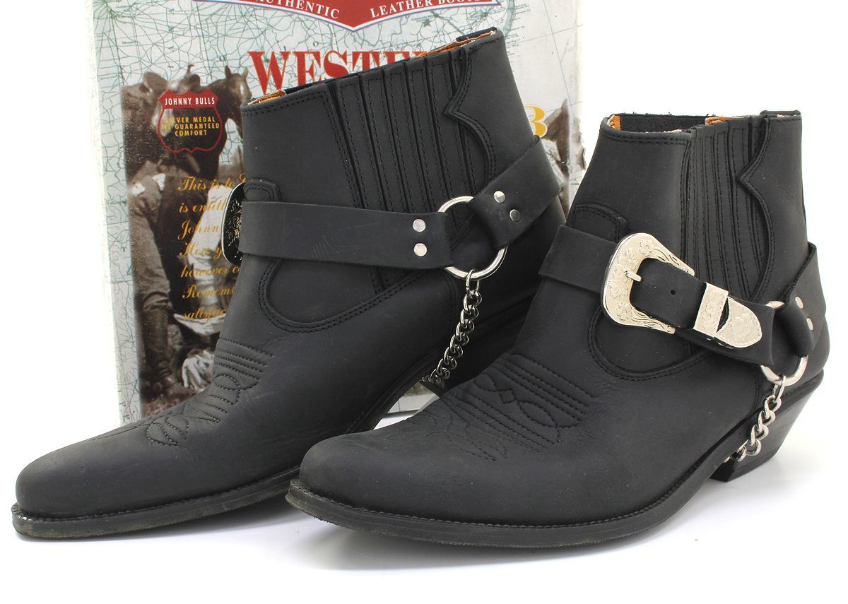 Yahoo!オークション - 良品 JOHNNY BULLS ウェスタンブーツ 42 日本サ
