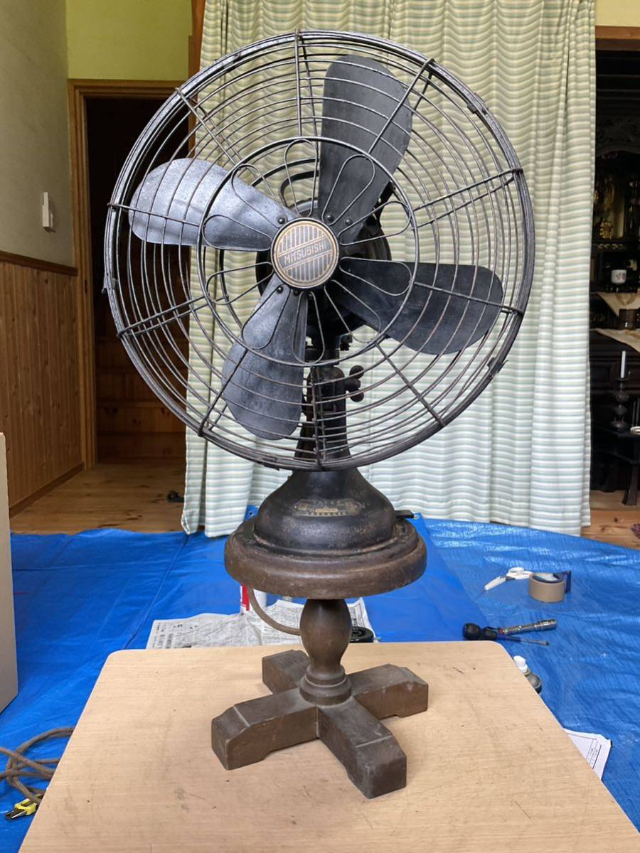 Yahoo!オークション - 昭和レトロ 扇風機 鉄扇風機 三菱電機