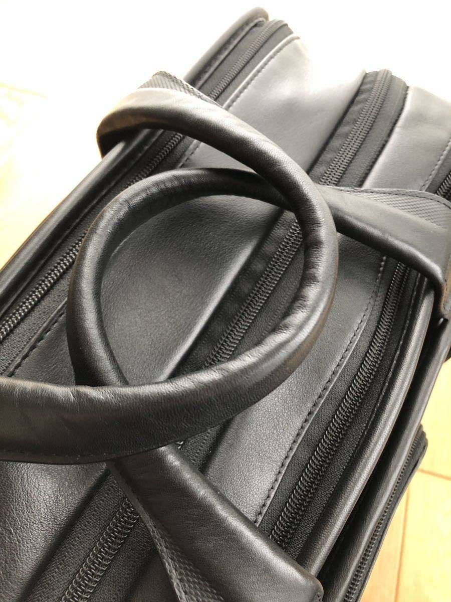 希少 極美品 TUMI エクスパンダブル・オーガナイザー・レザーブリーフ