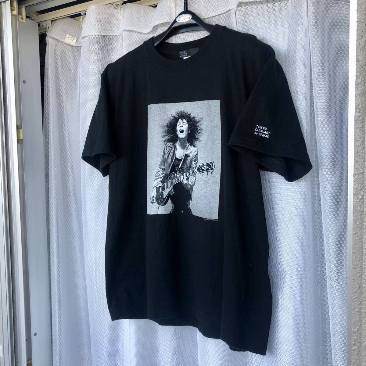 鋤田正義 「Marc Bolan 1972 SUKITA」マーク・ボラン フォト Tシャツ L