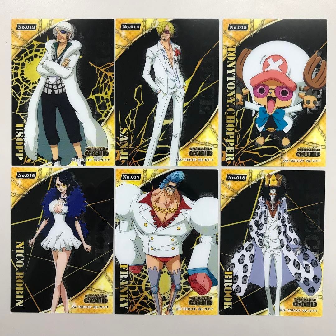 ワンピース フィルムゴールド クリアカードコレクションガム 全35種