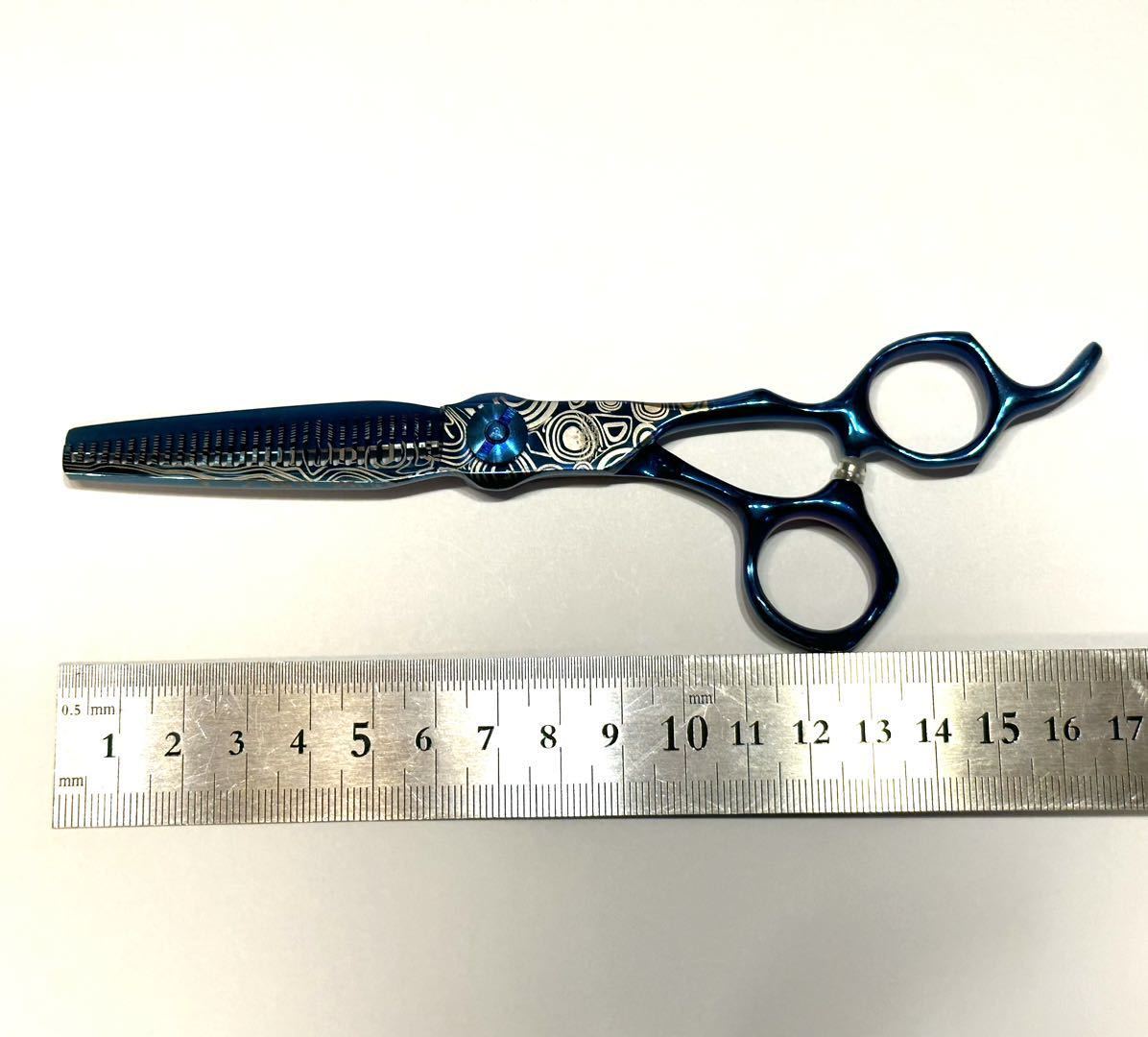 Yahoo!オークション - SSS 6インチ セニングシザー ブルーメタル ダマ
